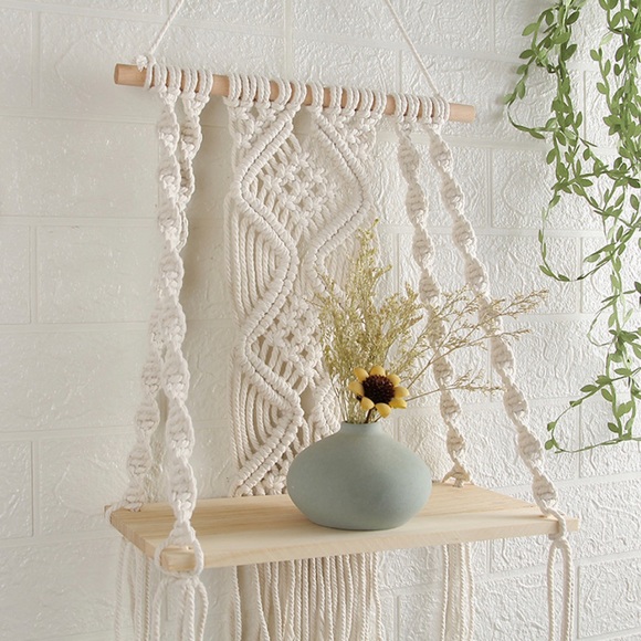 Bohemian Style Tapestry Handcrafted Macrame Wall Hanging 2PC - Picture 4 of 8